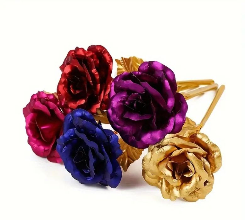 Златна роза със стойка