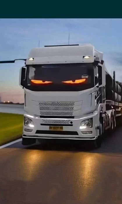 Комплект от 2 бр. по 60 см. светещи ЛЕД LED очи за предно стъкло