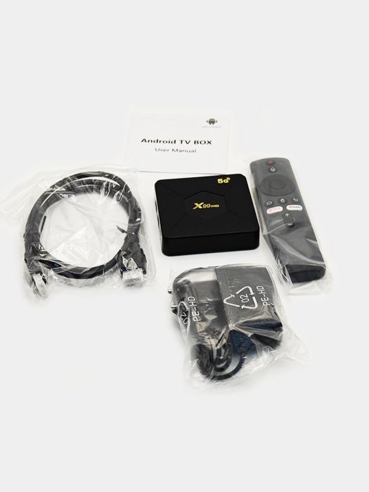 Приставка Android 13 TvBox  X99 Pro 5G, Ultra HD, 4K HDR
