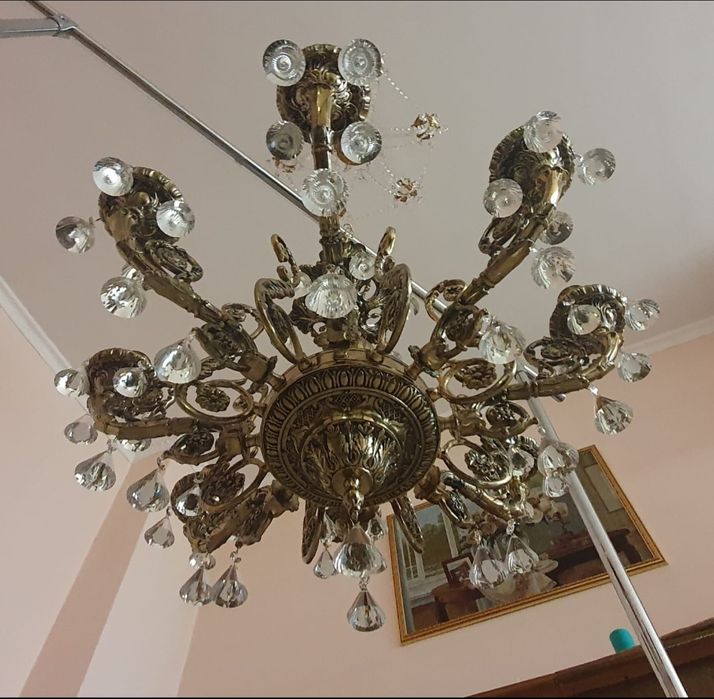 Новая люстра бронза