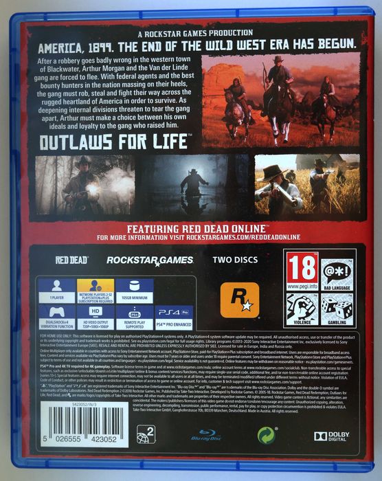Red Dead Redemption 2 PS4 PlayStation 4