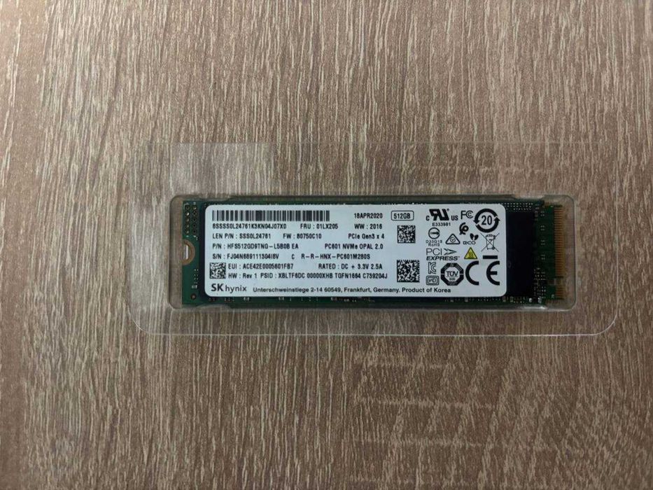 ССД/SSD SK hynix/Samsung 512GB M.2 NVMe PCIe 3.0