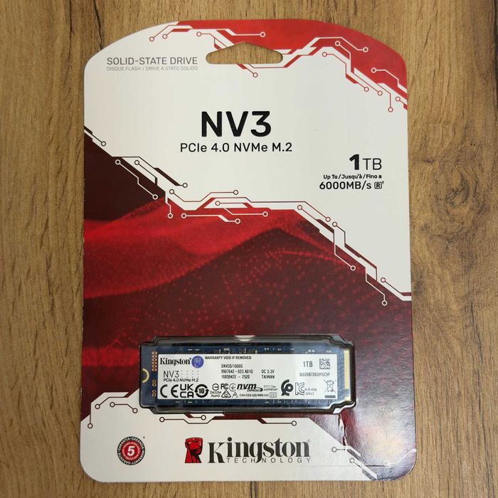 SSD Kingston NV3 1TB PCI Express 4.0 x4 M.2 2280 | TrueGSM