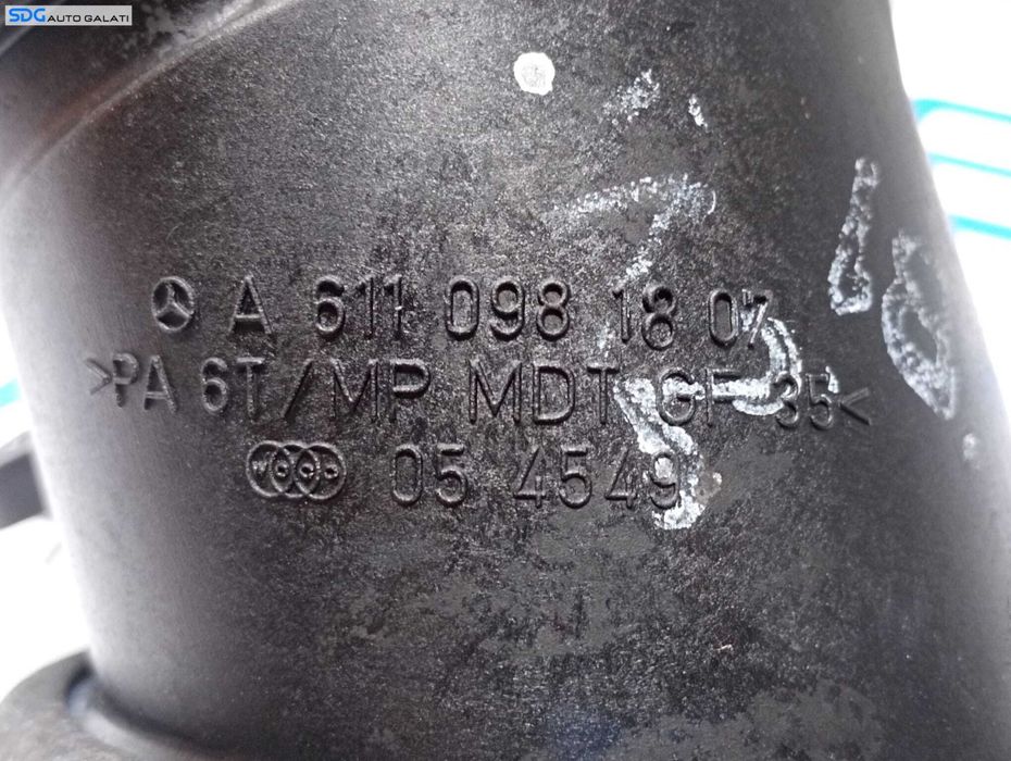 Rezonator Filtru Epurator Turbo Turbina Mercedes CLK C209 2.2 CDI 2002 - 2005 Cod A6110981807 [M5901]