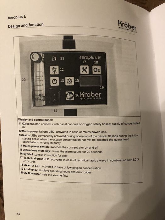 Кислороден кондензатор Kröber aeroplus E