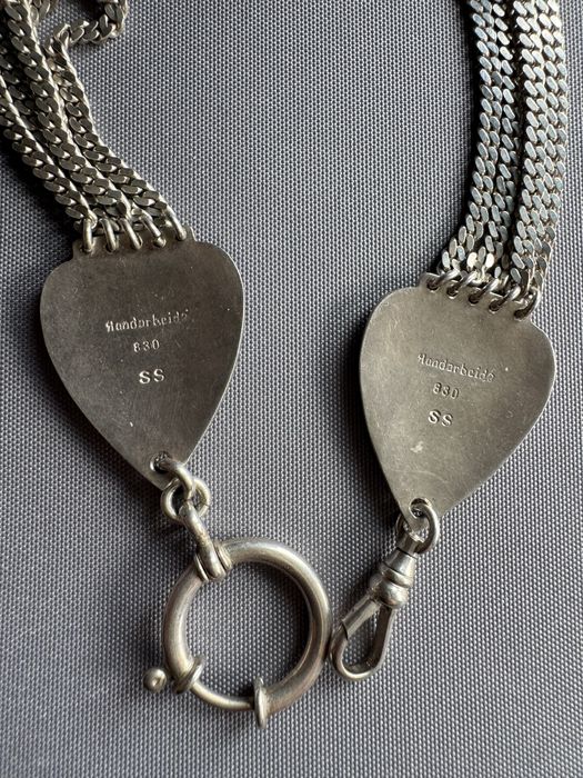 Lant din argint pentru ceas