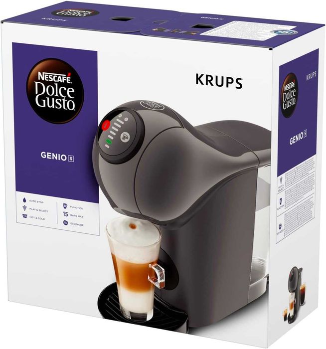 Кафемашина с капсули KRUPS NESCAFE Dolce Gusto Genio S, KP243AF0, бежава