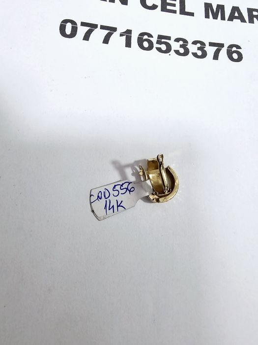 Vand cercei din aur 14 k 1.9 g cod 556