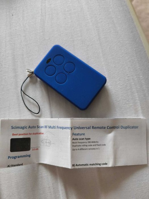 Telecomenzi  Multifrecvență, 433,92 MHz rolling code