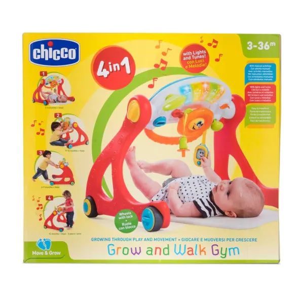 CHICCO Активна гимнастика и играчка за прохождане 4в1