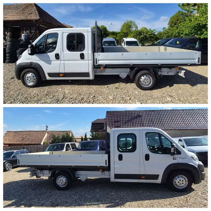 Fiat Ducato 2018 7loc+bena 3.3m  2.3 diesel131CP 164.000km reali