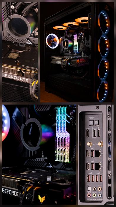 PC Gaming Intel 11600KF, RTX3080, 64 GB RAM.