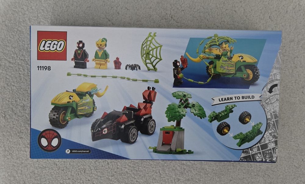 LEGO Marvel-Spin si Electro intr-o urmarire cu dino-vehicule 11198 NOU