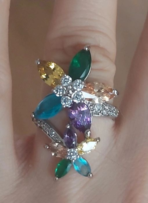 Inel damă nou finuț din argint stantat 925