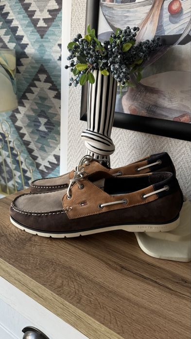 Мъжки кожени мокасини Tommy Hilfiger Номер 48