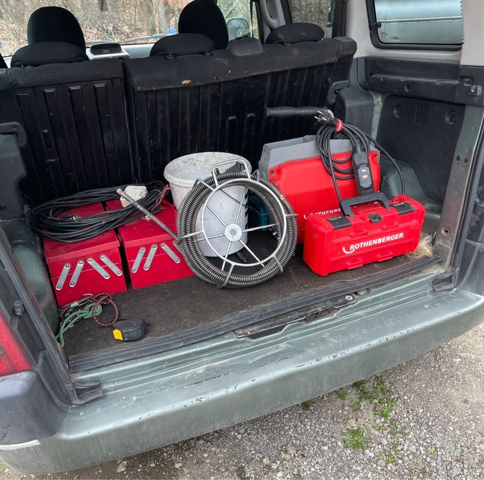 Отпушване  на канали  откриване на теч с термокамера