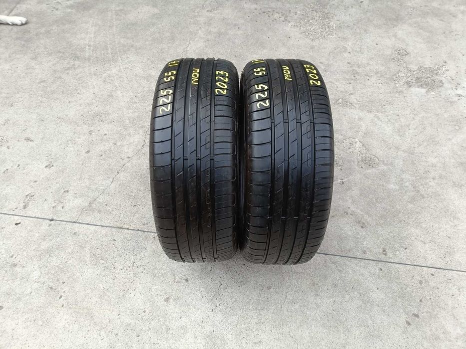 Doua anvelope noi de vara 225 55 17 goodyear efficirent grip dot 2023