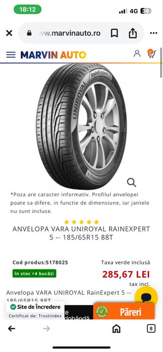 Anvelope vara 185/65 R15