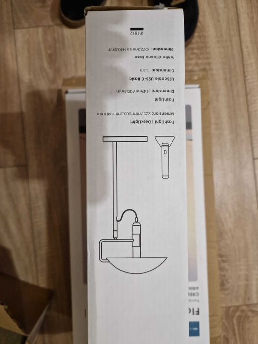 Lampa de birou metal, NOU , detasabila lanterna portabila