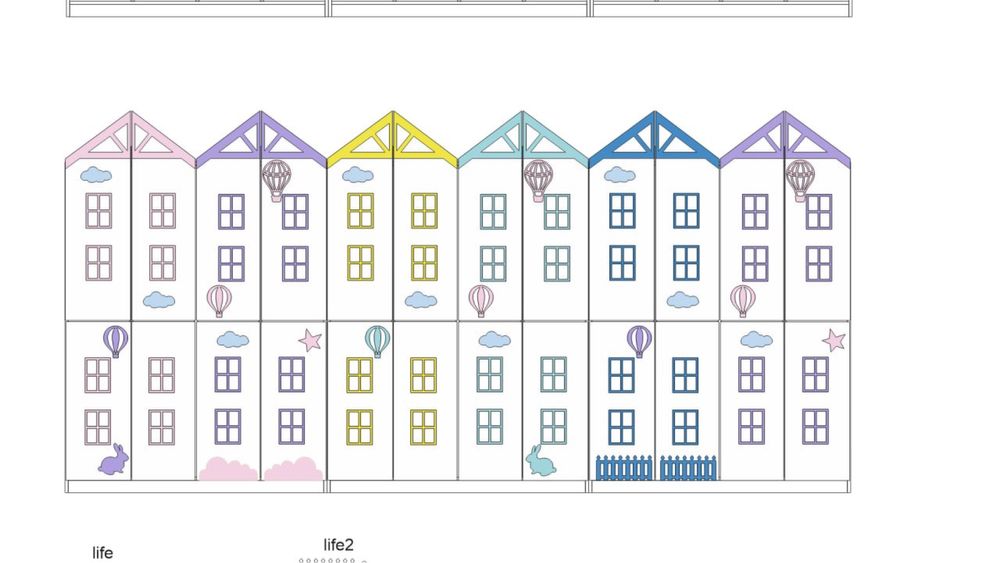 Шкафчики в детский сад мебель богча бохча shkof domik