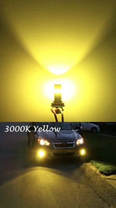 H1 LED жълти крушки