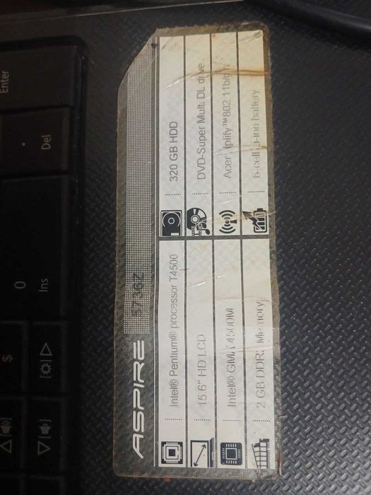 Acer ноутбук 320 GB HDD