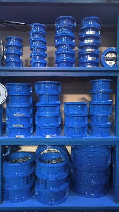 Клапан обратный чугунный 2-х дисковый межфланцевый