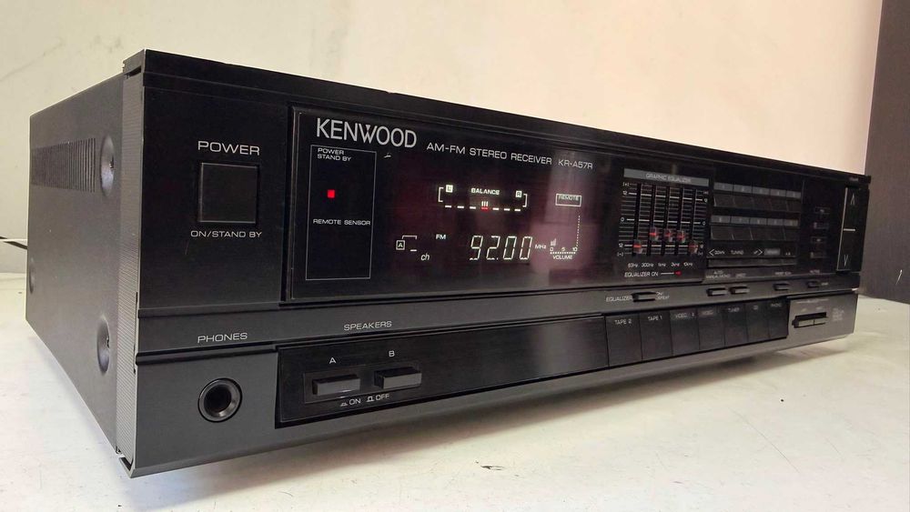 Amplificator Stereo Kenwood KR-A57R – Egalizator Graphic 5 Benzi, Tuner FM, Intrare Phono