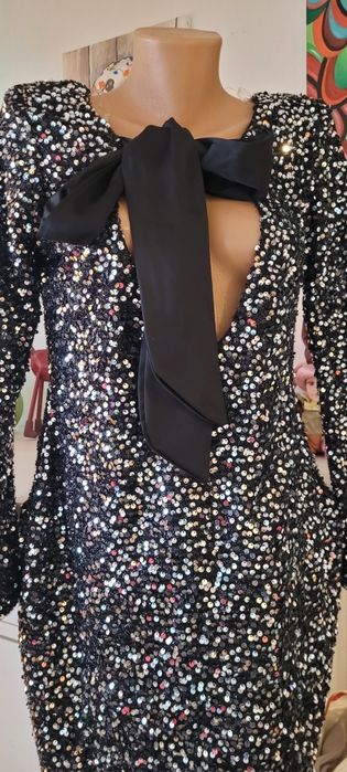 Bluze /rochii mini dama ocazii speciale paiete argintii