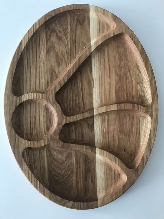 Platou servire lemn masiv 40/30 cm