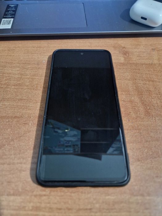 Samsung A51 черный с чехлом