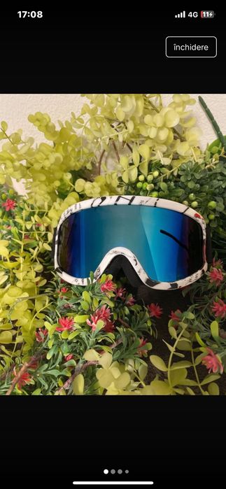 Ochelari de ski/snowboard moderni albi /cameleon