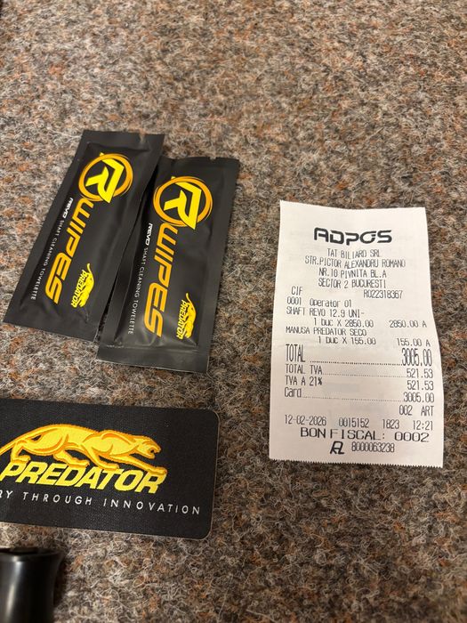 Shaft biliard Predator Revo 12.9mm Uni-Loc