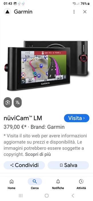 GARMIN NUVICAM cu Dash Cam cu toate accesoriile