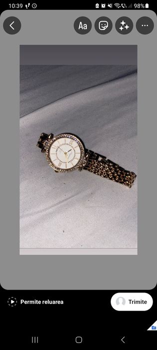 Ceas nou nouț cu diamante