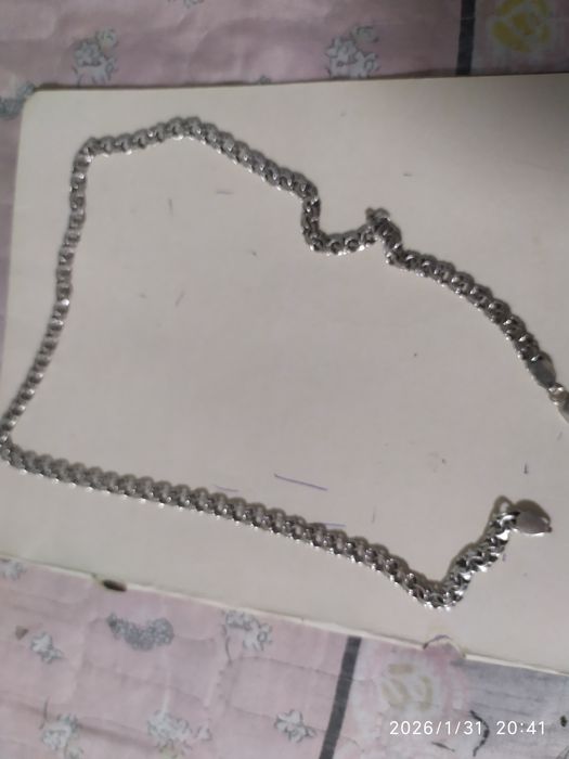 Продаю трос серебро проба 925 вес 20 Грам цена 40000  за 1 грамм