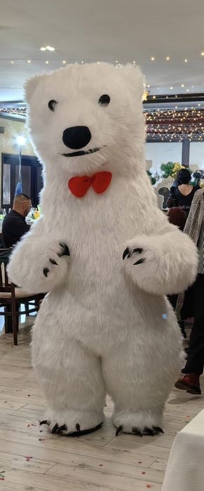 Бяла мечка изненада за рожден ден кръщене сватба мече подарък