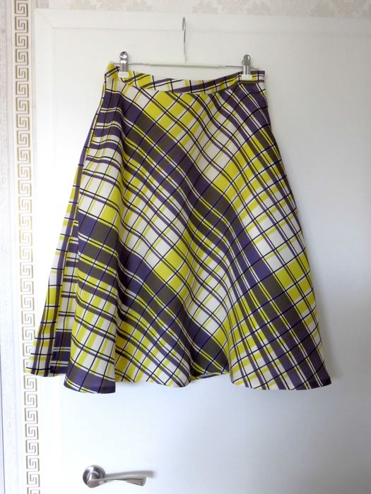 Копринена пола MSGM, миди дължина, S - M