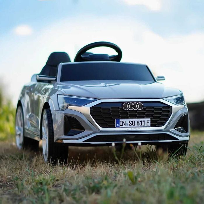 Masinuta electrica copii Audi SQ8, 70W, 12V scaun tapitat, telecomanda