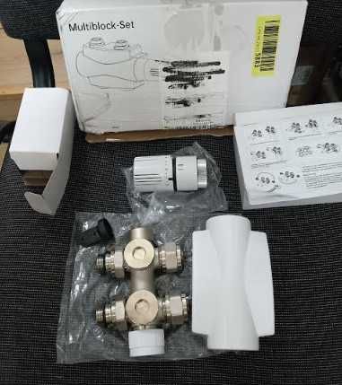 Комплект Heilmetz® Multiblock за свързване на радиатора с термостат