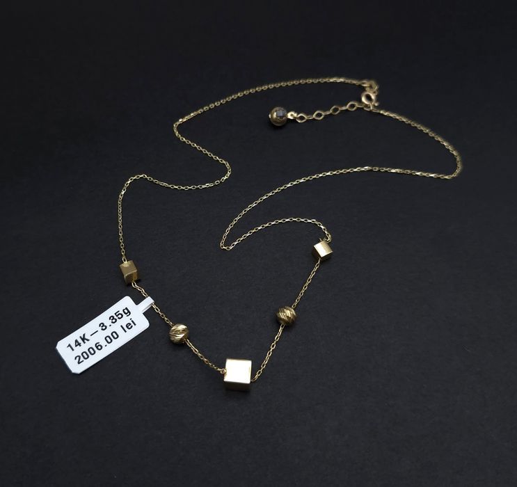 Bijuteria Royal lant din aur 14k 3.35 gr