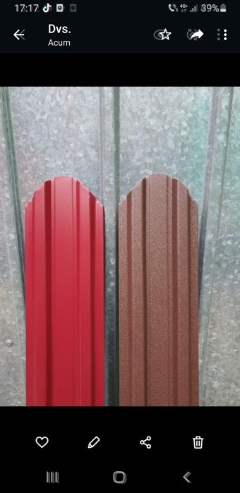 Vând șipcă metalică grosime 0,5