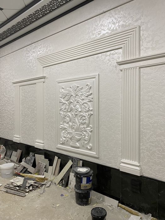 Травертин ишлари – сифатли фасад ва уй ташқи безак