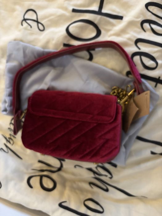 Geanta vivienne westwood red velvet