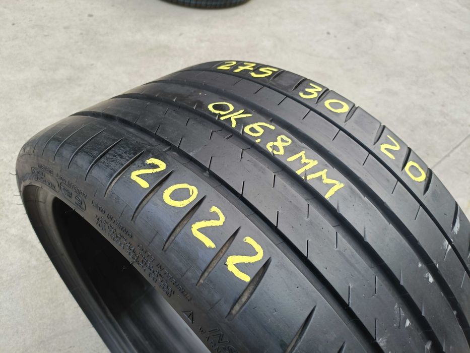 O anvelopa de vara 275 30 20 michelin pilot sport 4S profil 6,8 mm