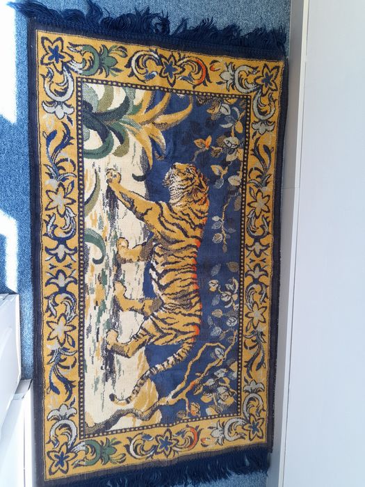 Carpeta tigru si fete perna tip cuvertura