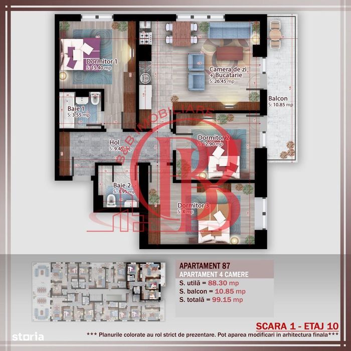 Apartament 4 camere compact  Titan Pallady Metrou Nicolae Teclu