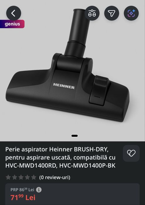 Perie Aspirator Heinner + Tub Telescopic Universal