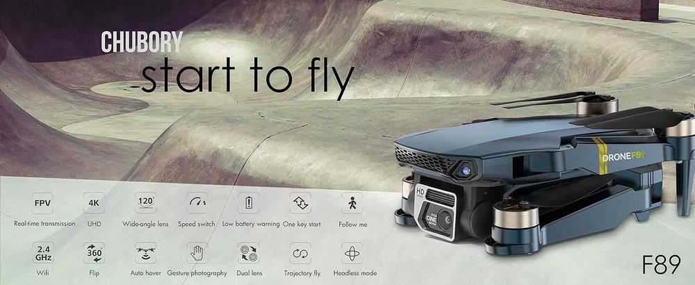 Дрон WiFi 4K HD камера CHUBORY F89