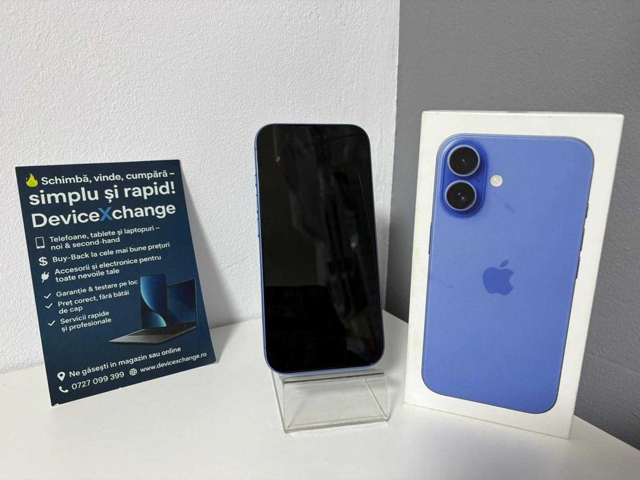 iPhone 16 Blue 128 GB 93% Sh * Garantie *Buy Back * deviceXchange
